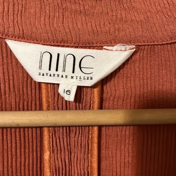 Nine by Savannah Miller Terracotta Lightweight Chuk Coat - Picture 2 of 4